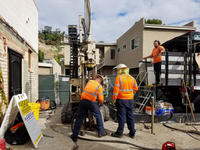 Drilling to Inject Substrate